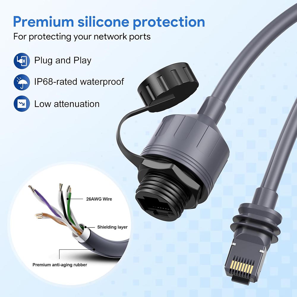 TheLAShop Starlink Gen 3/Mini Ethernet Adapter - SPX to RJ45 Converter (2-Pack) - High-Speed Internet Connection for Home & Office Networking