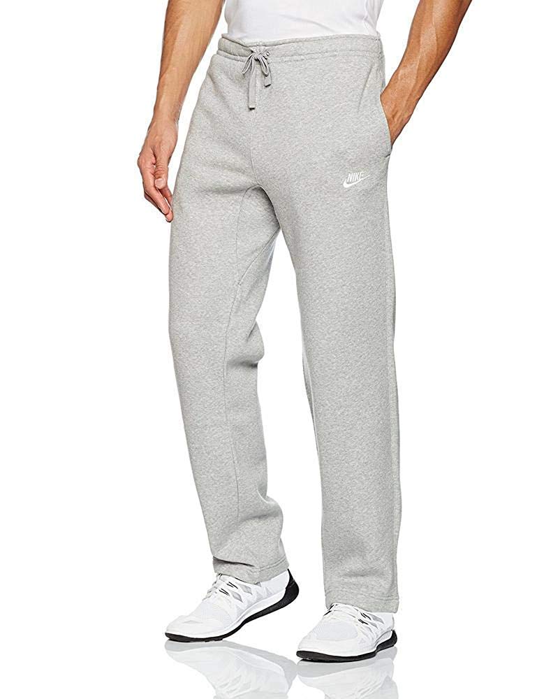 Nike Men's Open Hem Club Fleece Sweatpants - Comfortable Athletic Joggers for Casual Wear, Gym & Lounge