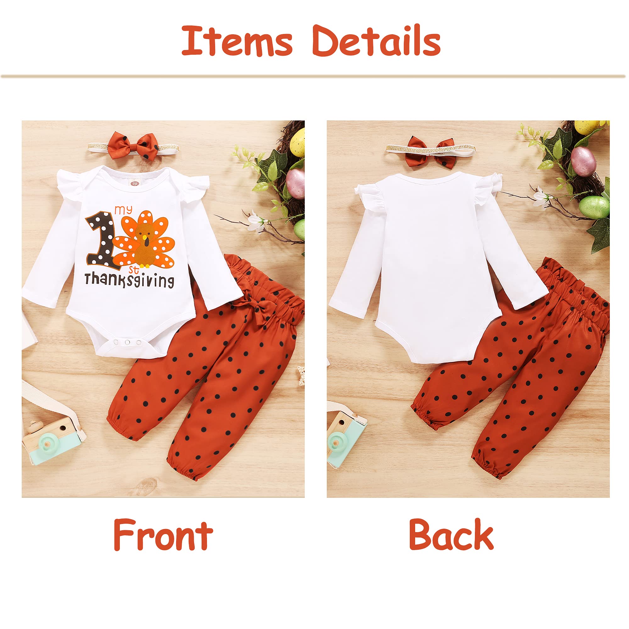 Adorable Infant Baby Girl Clothes Set - Soft Long Sleeve Romper & Pants Outfit for Newborns | Cozy Fall/Winter Baby Girl Fashion | Perfect for Playdates, Family Photos & Holiday Gatherings