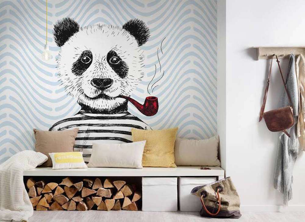 Atelier 47 Modern Panda Plush Toy - Cute & Soft Stuffed Animal for Kids, Nursery Decor, and Panda Lovers - Perfect for Gifts, Bedroom Decor, and Cuddling