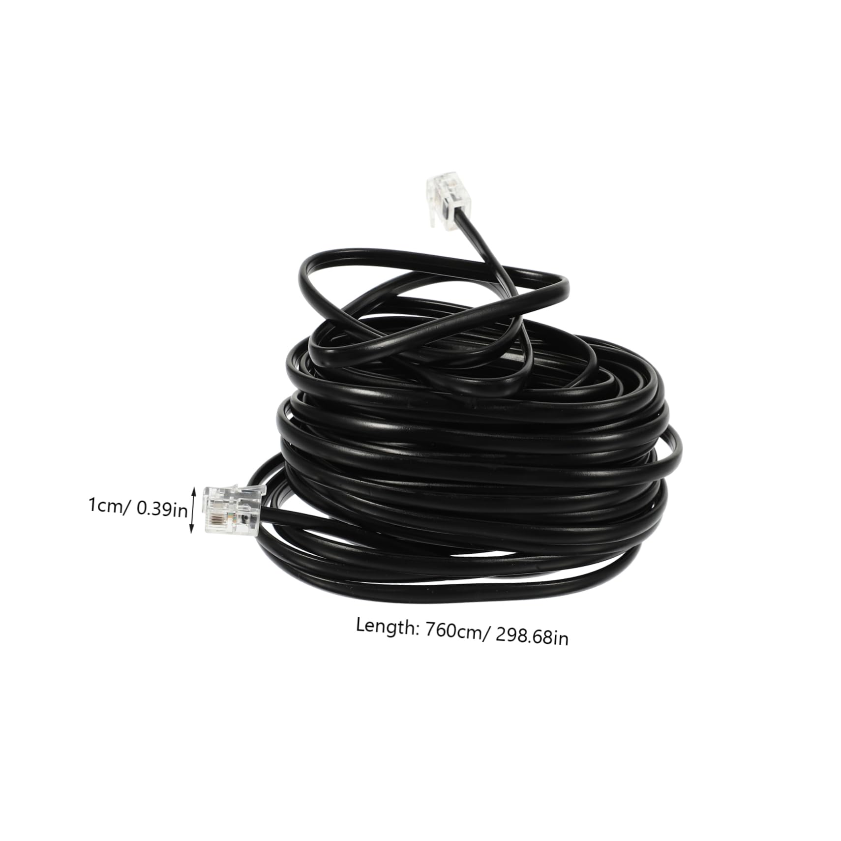 Homoyoyo Telephone Jumper Cords - 6ft PVC Landline Phone Wire Cable for Home & Office Use - Perfect for Connecting Phones, Fax Machines, and Modems