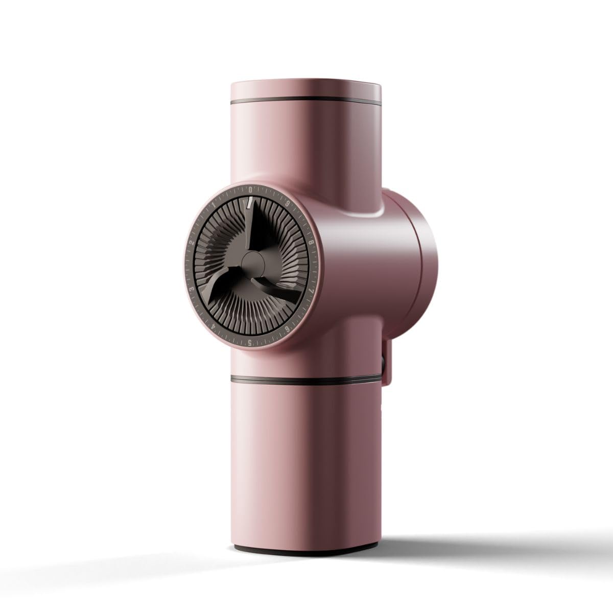 Premium Pietro Pro Manual Coffee Grinder - Italian Craftsmanship by Fiorenzato - Adjustable Burr Mill for Espresso, French Press & Pour Over - Perfect for Home Baristas & Coffee Enthusiasts (Elegant Pink)