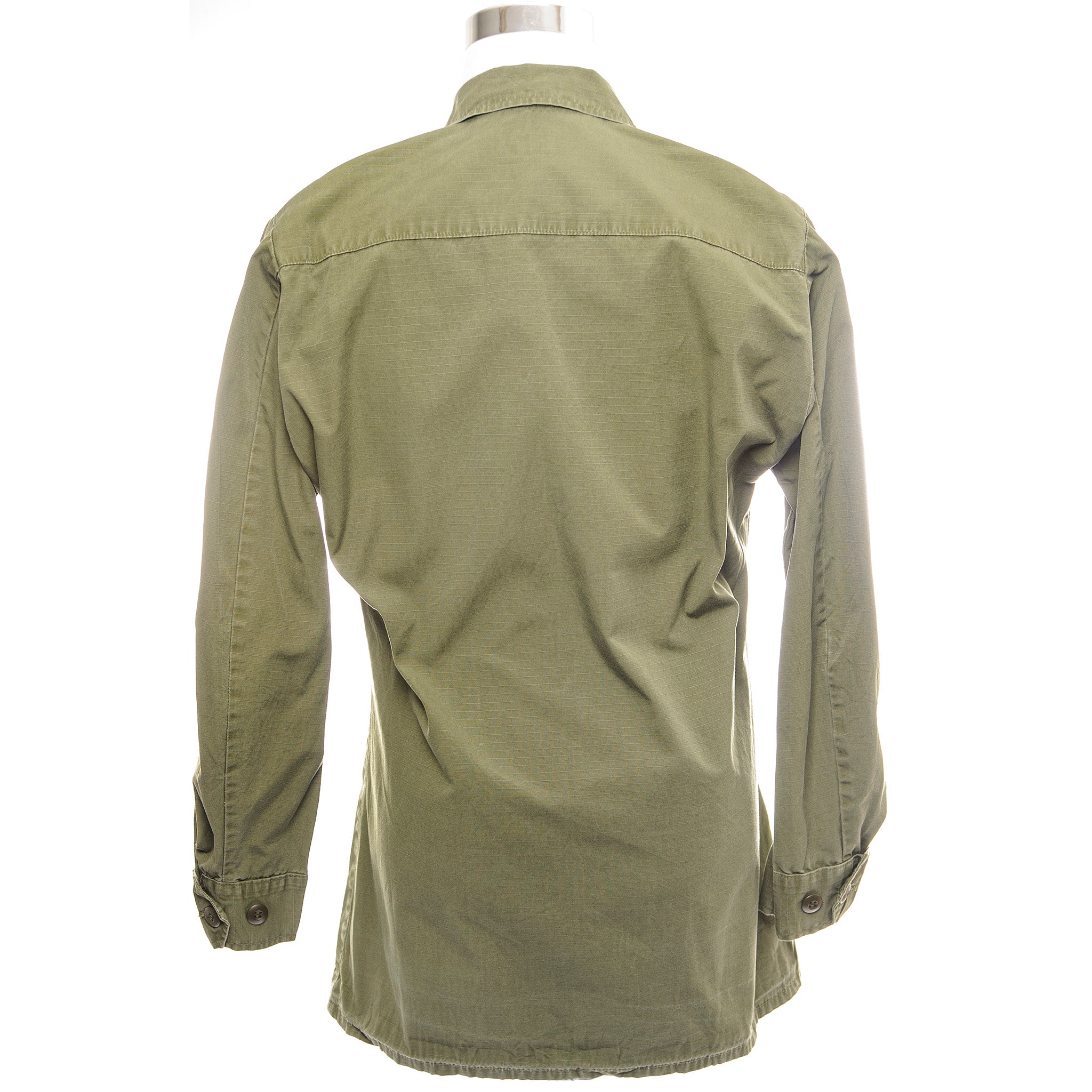 US Army 5th Pattern Tropical Combat Jacket - Ripstop Fabric, Vietnam War Era (1970) - Size Small Long - Military Surplus & Outdoor Adventure Gear for Hiking, Camping & Reenactments