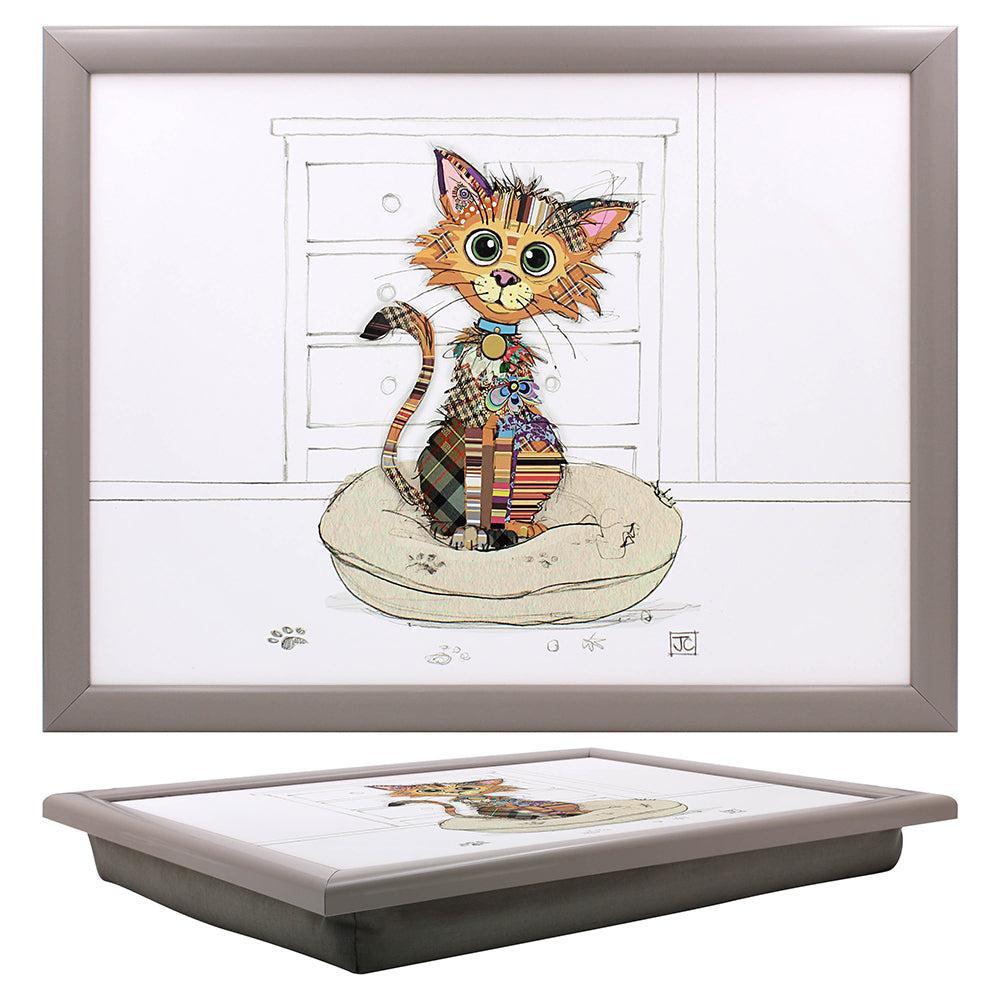 Kimba Kitten Lap Tray - Portable Laptop Desk for Bed, Couch & Floor - Lightweight Bamboo Tray Table for Eating, Working & Reading - Perfect for Students, Home Office & Cozy Movie Nights