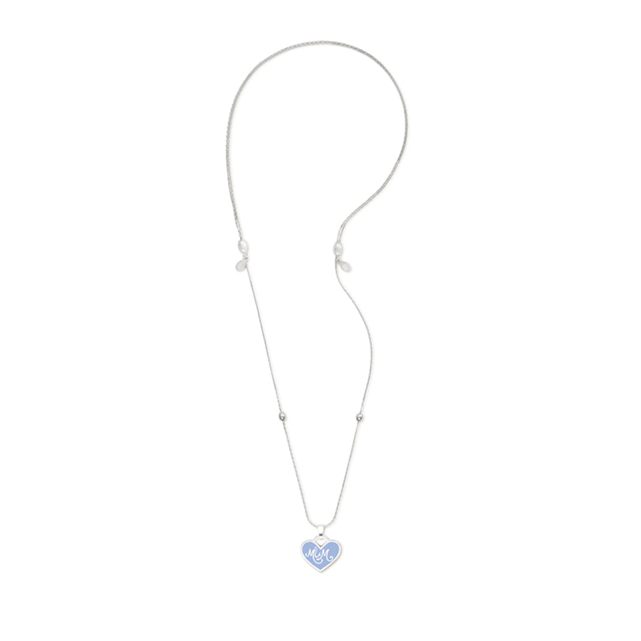Mom Heart Necklace - Sterling Silver Pendant for Mother's Day Gift, Birthday Present, or Everyday Wear | Perfect for Gifting to Wife, Daughter, or Grandma