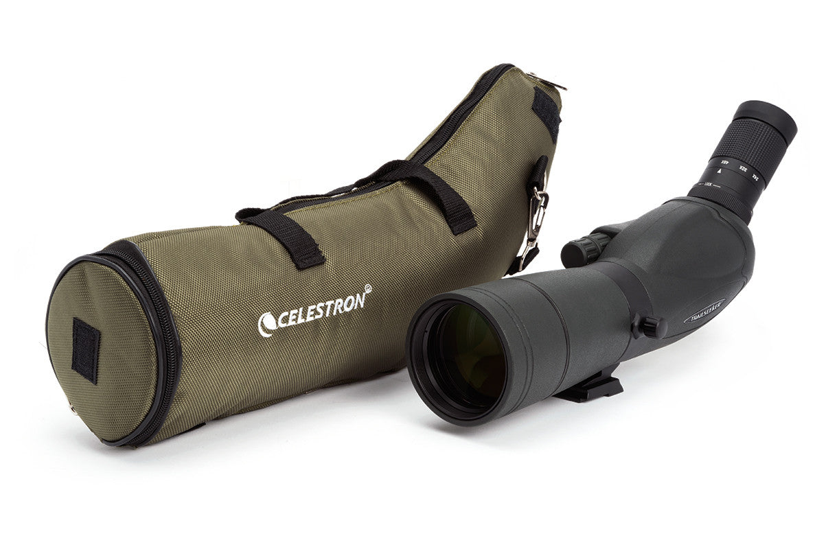 TrailSeeker 16-48x65mm Angled Zoom Spotting Scope for Hunting, Bird Watching & Outdoor Adventures - High Power Magnification for Long Range Viewing