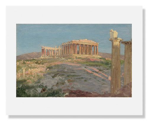 Frederic Edwin Church Study for The Parthenon - Fine Art Print for Home Decor, Office & Gallery Display | Classic Landscape Painting Reproduction