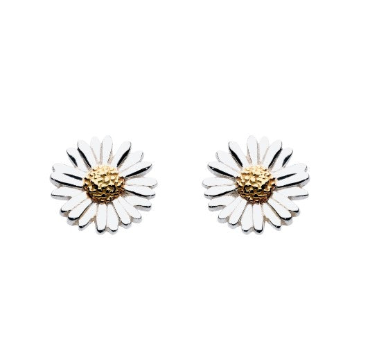Cute Daisy Stud Earrings for Women - Floral Gold Plated Small Flower Earrings - Perfect for Everyday Wear, Gifts & Special Occasions
