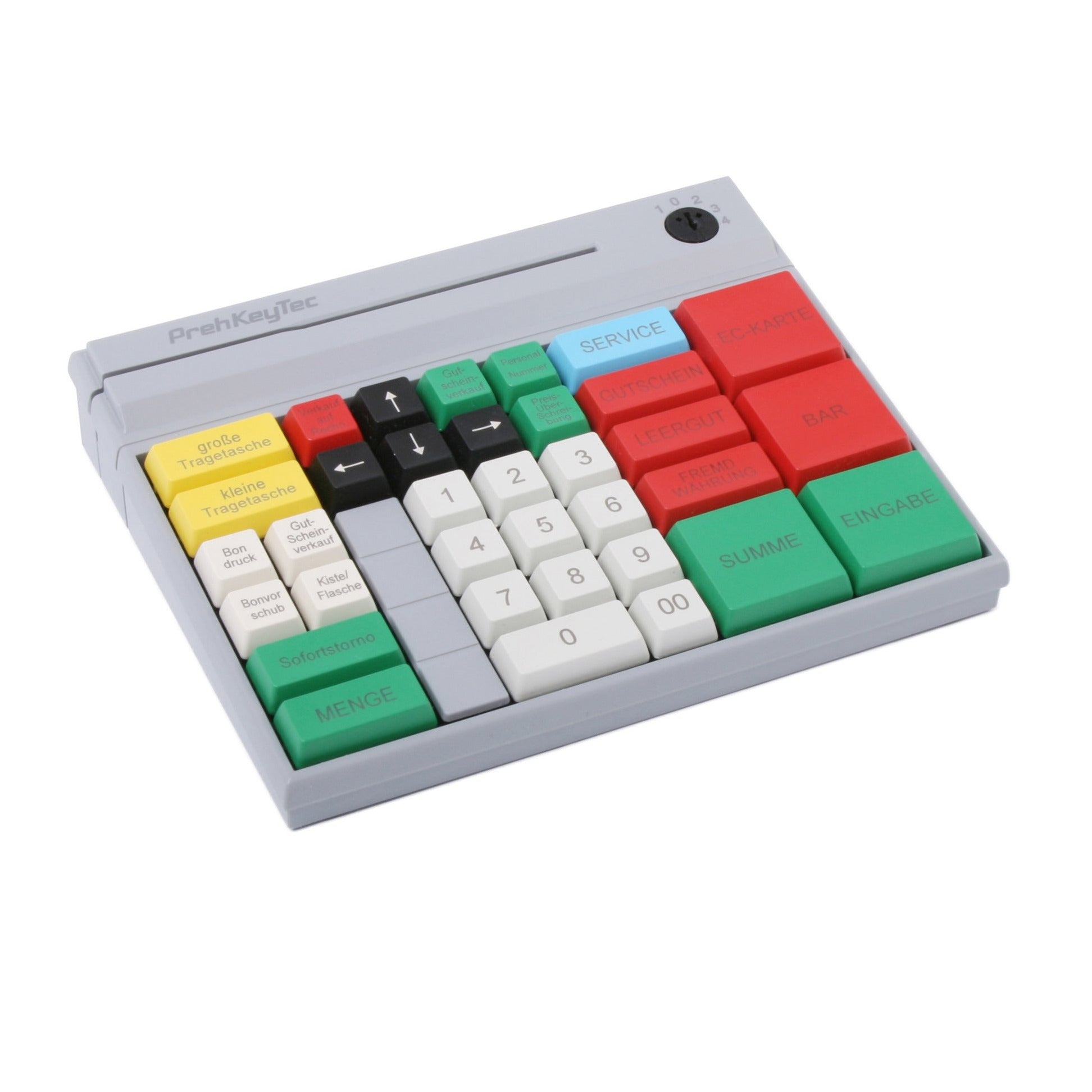 PrehKeyTec MSI 60 POS Keyboard - Durable Retail & Restaurant Point of Sale Keyboard for Fast Checkout - Perfect for Cashiers, Waiters, and Retail Staff