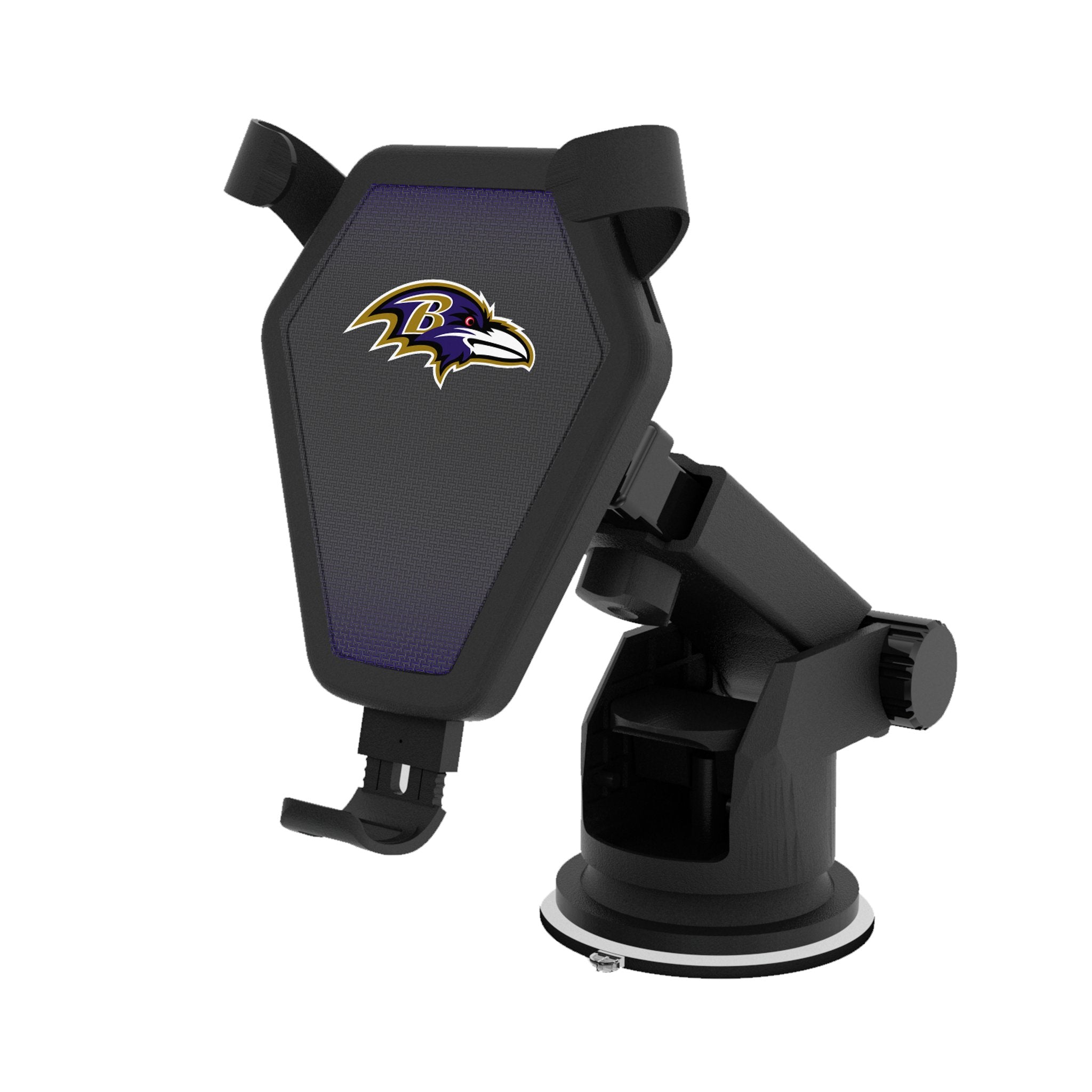 Baltimore Ravens Wireless Car Charger - Fast Qi Charging Pad for iPhone & Android - Perfect for Road Trips & Commuting