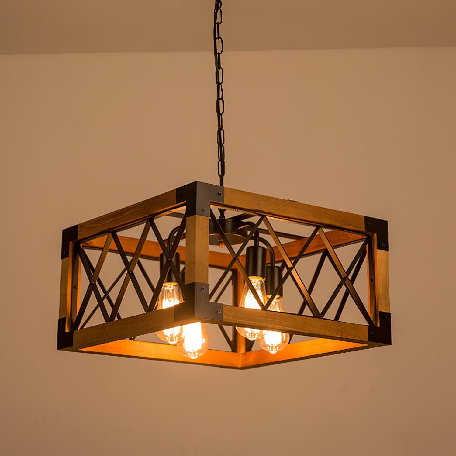 Modern Rectangle Chandelier for Kitchen Island - Elegant Pendant Lighting Fixture with Adjustable Height, Perfect for Dining Room, Breakfast Nook, and Home Decor