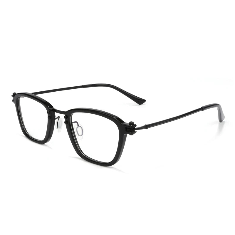 Aimee Women's Full Rim Square Titanium Acetate Eyeglasses Frame 945880 - Lightweight & Durable Eyewear for Work, Reading & Fashion