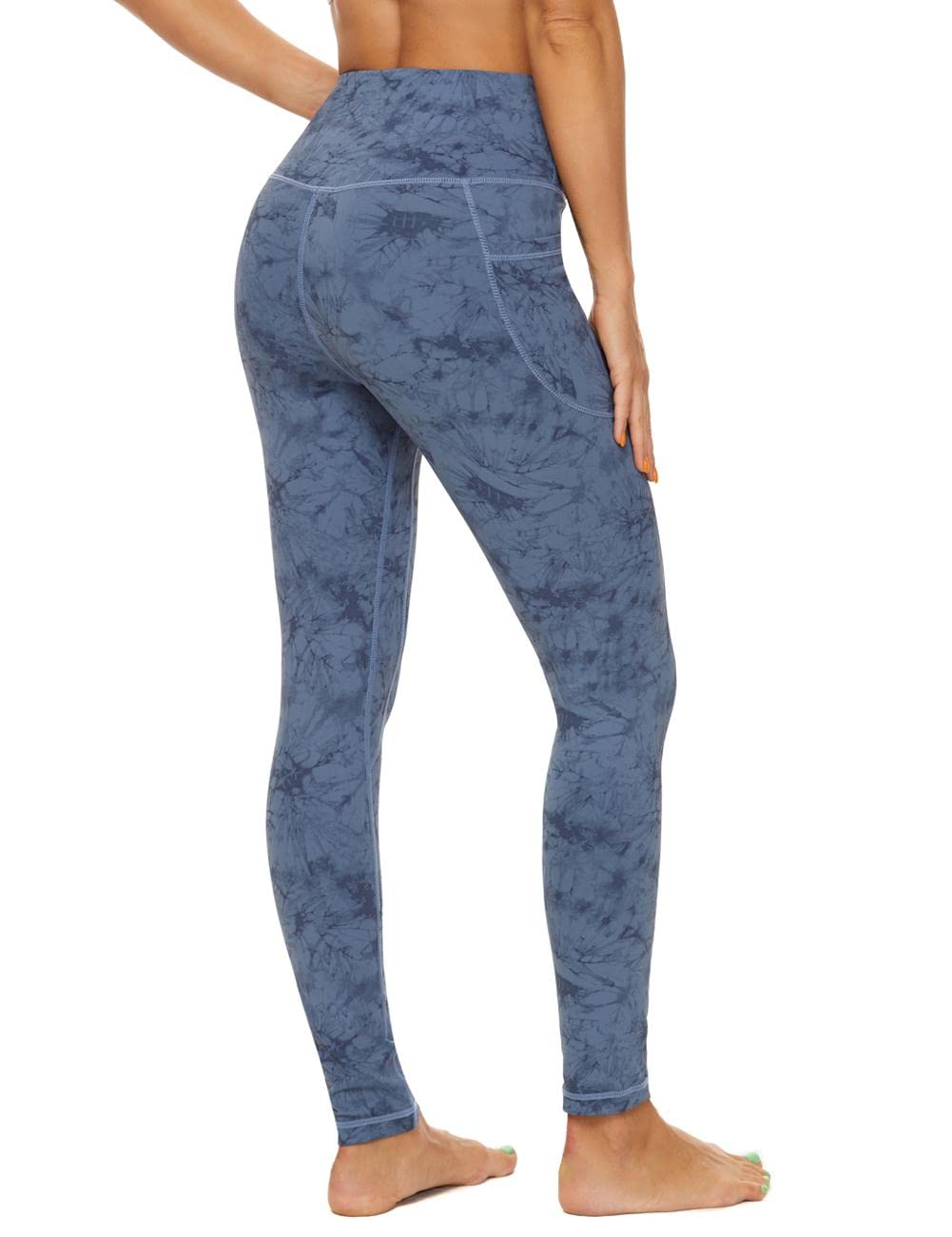 CCKO High Waisted Yoga Pants for Women with Pockets - Tummy Control Workout Leggings for Running, Gym & Lounge | Stretchy Comfort & Support