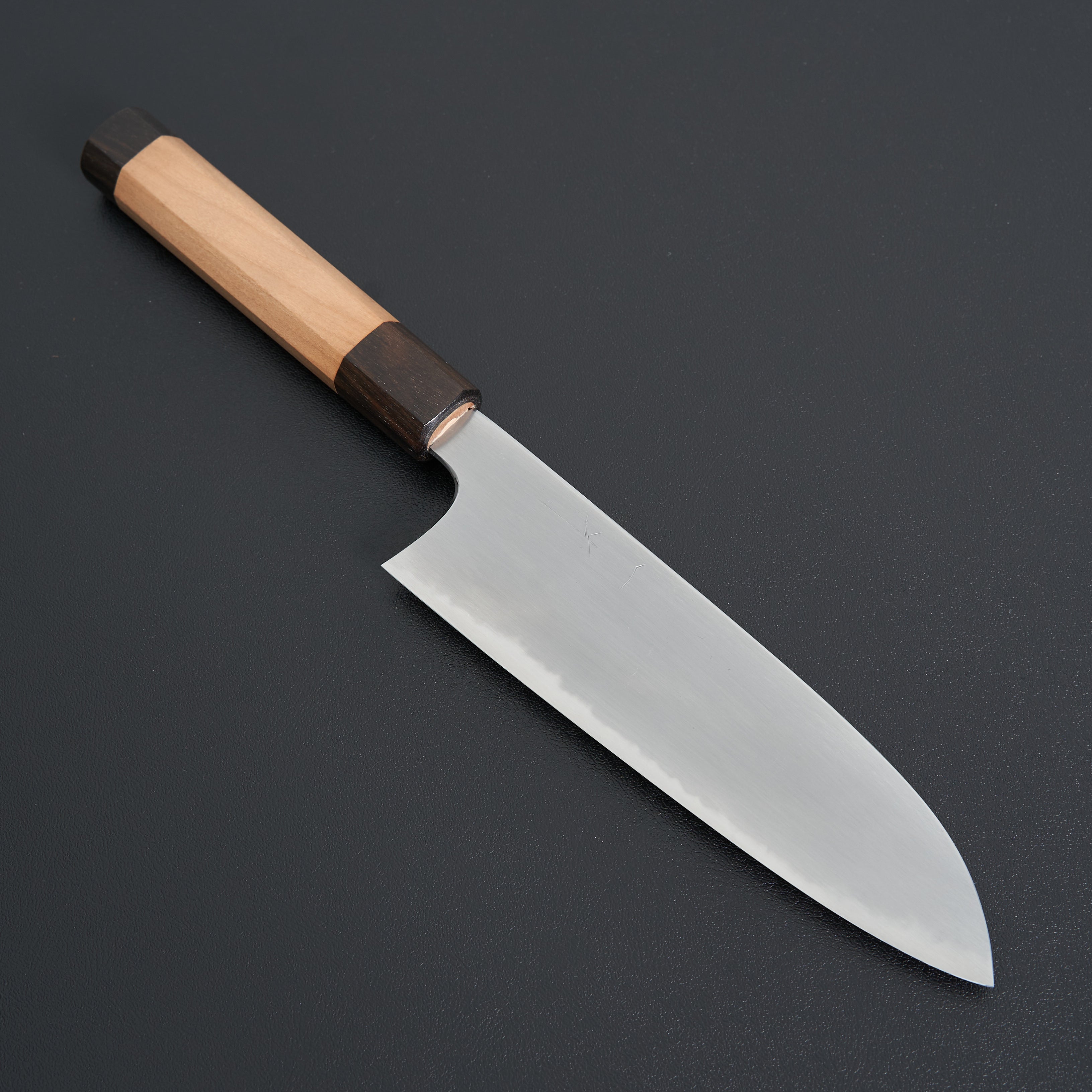 Hitohira Gorobei Rikichi Blue #2 Kasumi Santoku Knife 6.7