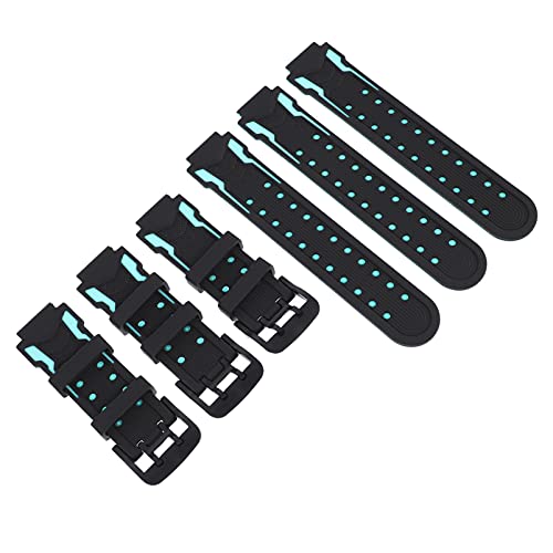 UKCOCO Silicone Kids Watch Bands - 3 Pack Replacement Wrist Straps for Children's Smartwatches | Durable, Comfortable & Adjustable for School, Playtime & Daily Activities