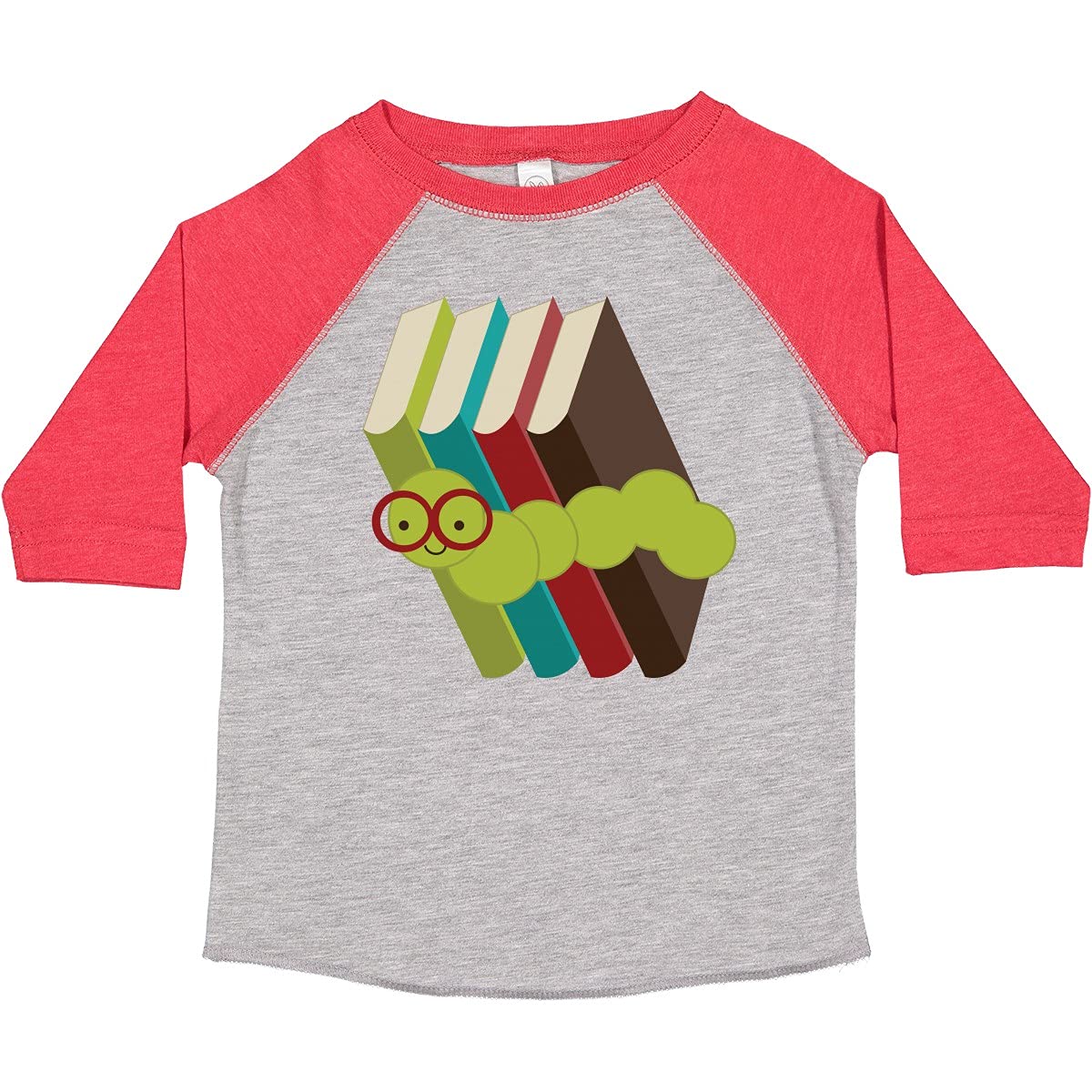 Inktastic Bookworm Books Reading Toddler T-Shirt - Cute Kids Reading Graphic Tee for Toddlers & Preschoolers - Perfect for Library Visits, Storytime & Book Lovers