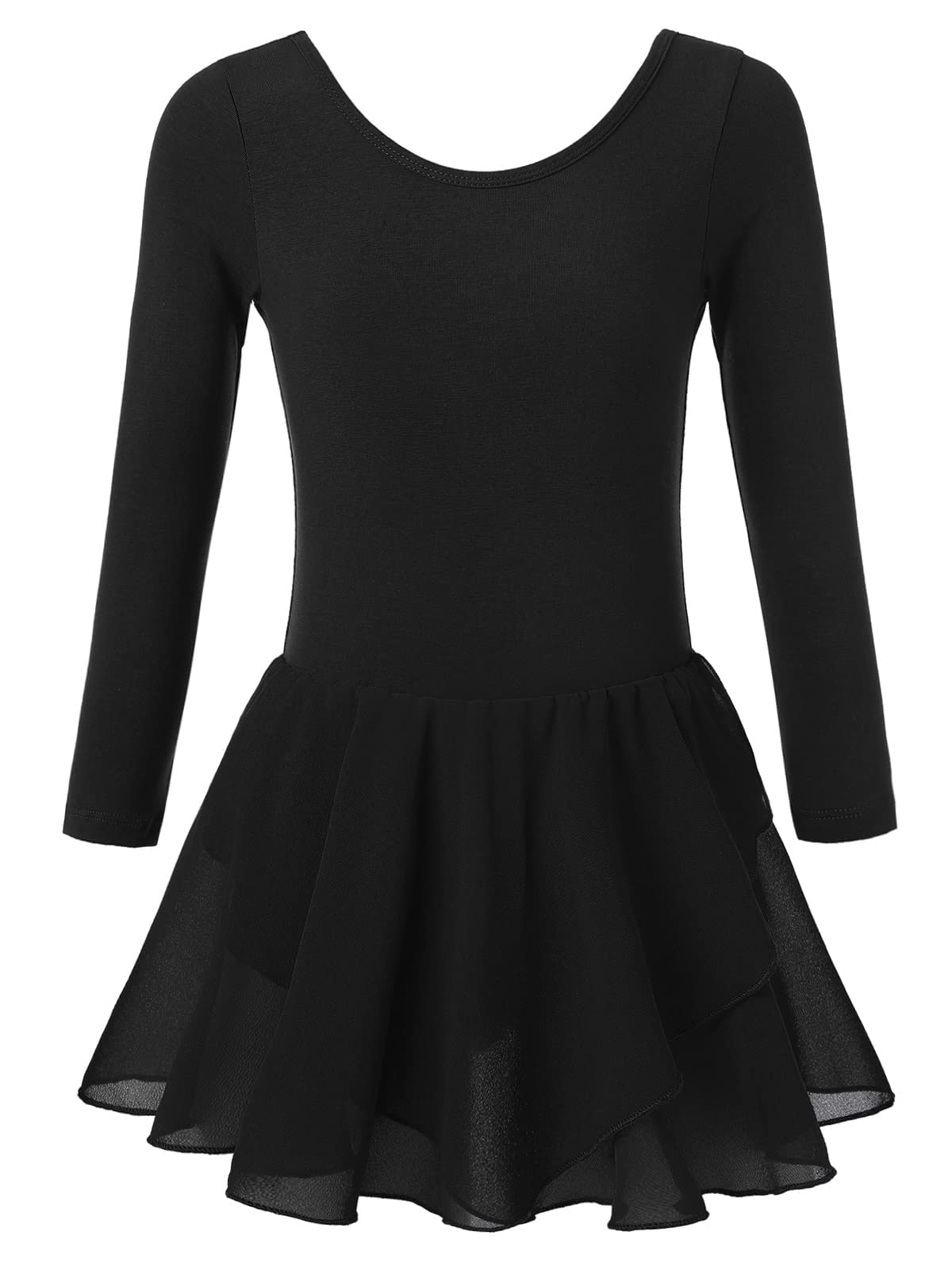MERIABNY Ballet Leotards for Girls - Ruffle Sleeves Dance Outfits for Ballet, Gymnastics Class, Recital & Performance (Ages 3-9 Years)
