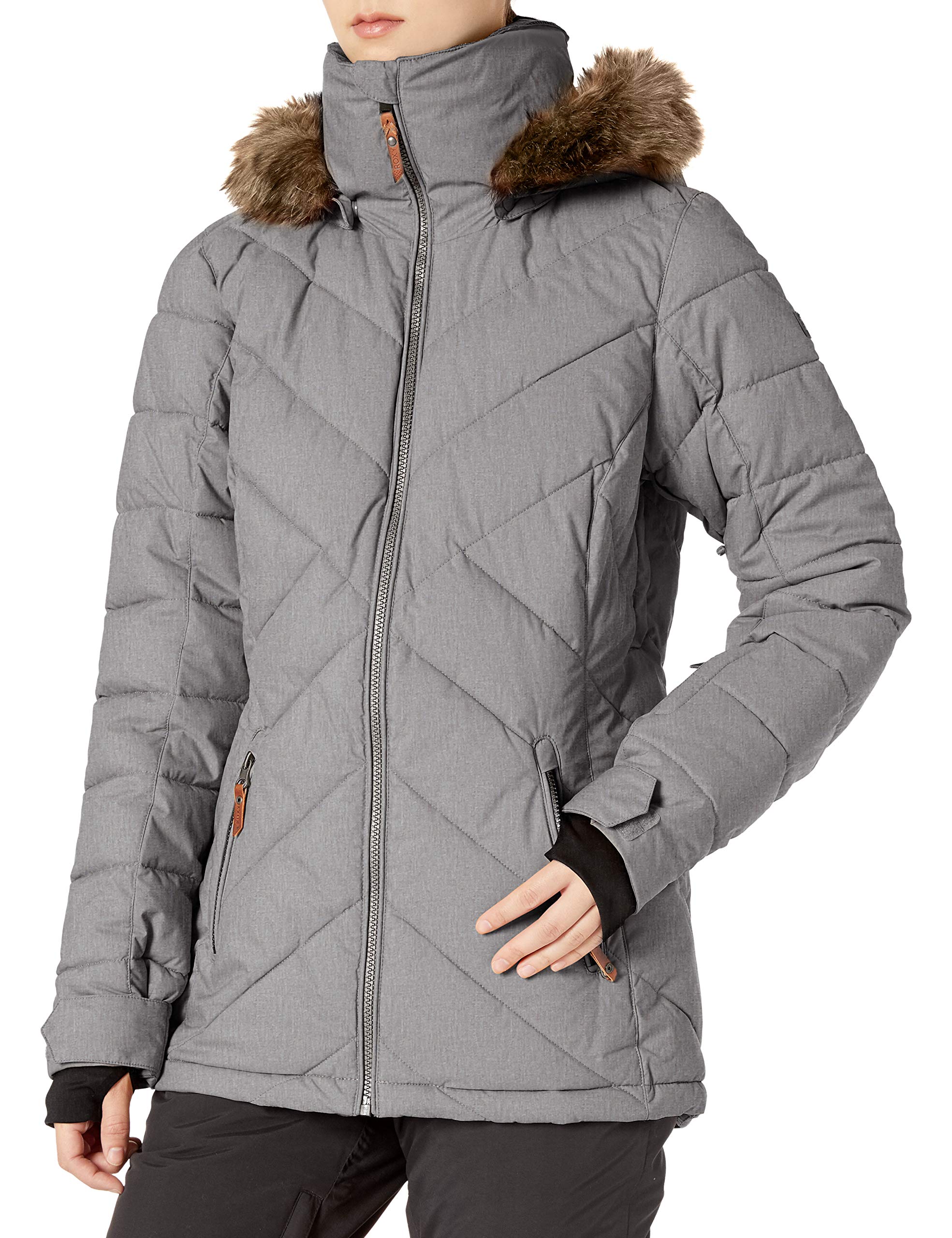 Roxy Women's Quinn Jacket - Waterproof Windbreaker for Outdoor Activities, Hiking & Travel | Lightweight & Breathable Raincoat for All Seasons