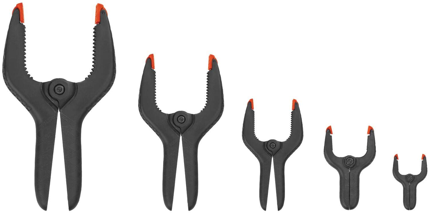 BLACK+DECKER 18-Piece Spring Clamp Set with Assorted Sizes (BDHT83001) - Perfect for Woodworking, DIY Projects, and Home Repairs