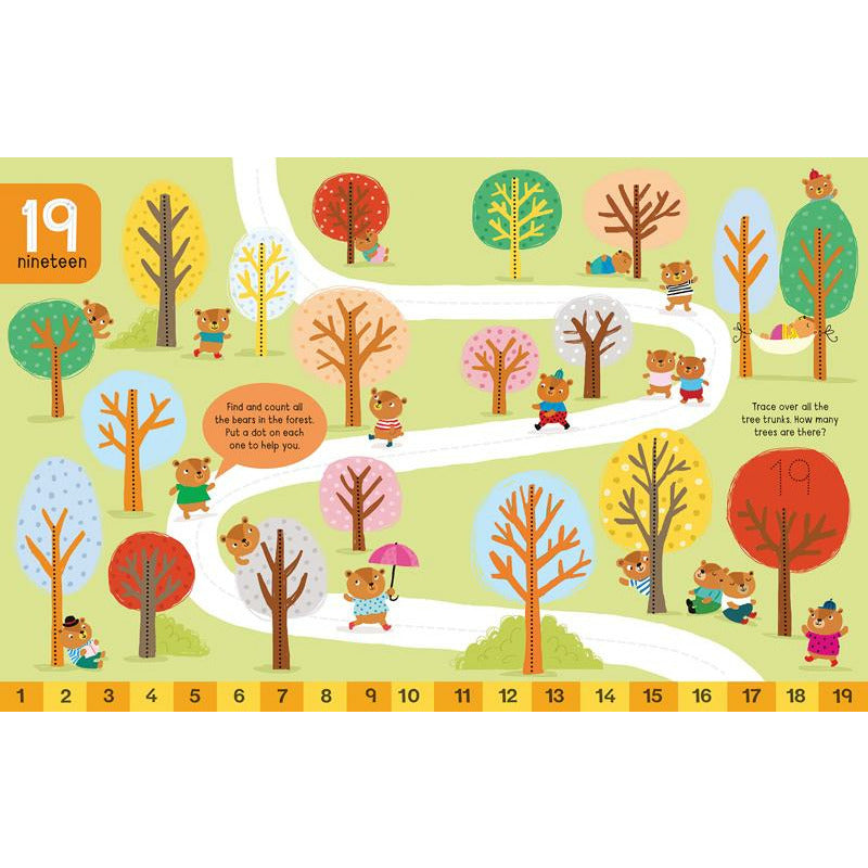 Wipe Clean Numbers 1 to 20 - Reusable Learning Mat for Kids - Perfect for Preschool, Kindergarten & Homeschool Math Practice