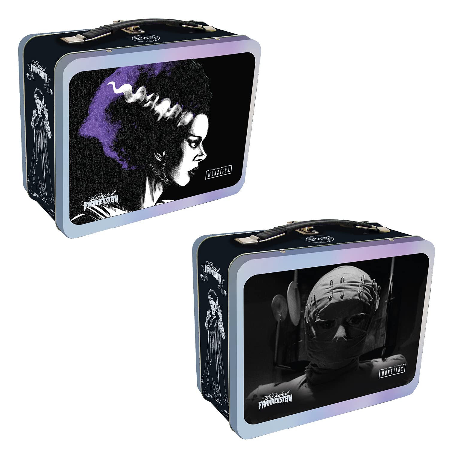 The Bride of Frankenstein Tin Tote Bag - Official Movie Merchandise by Factory Entertainment - Perfect for Collectors, Halloween Decor & Comic-Con Events