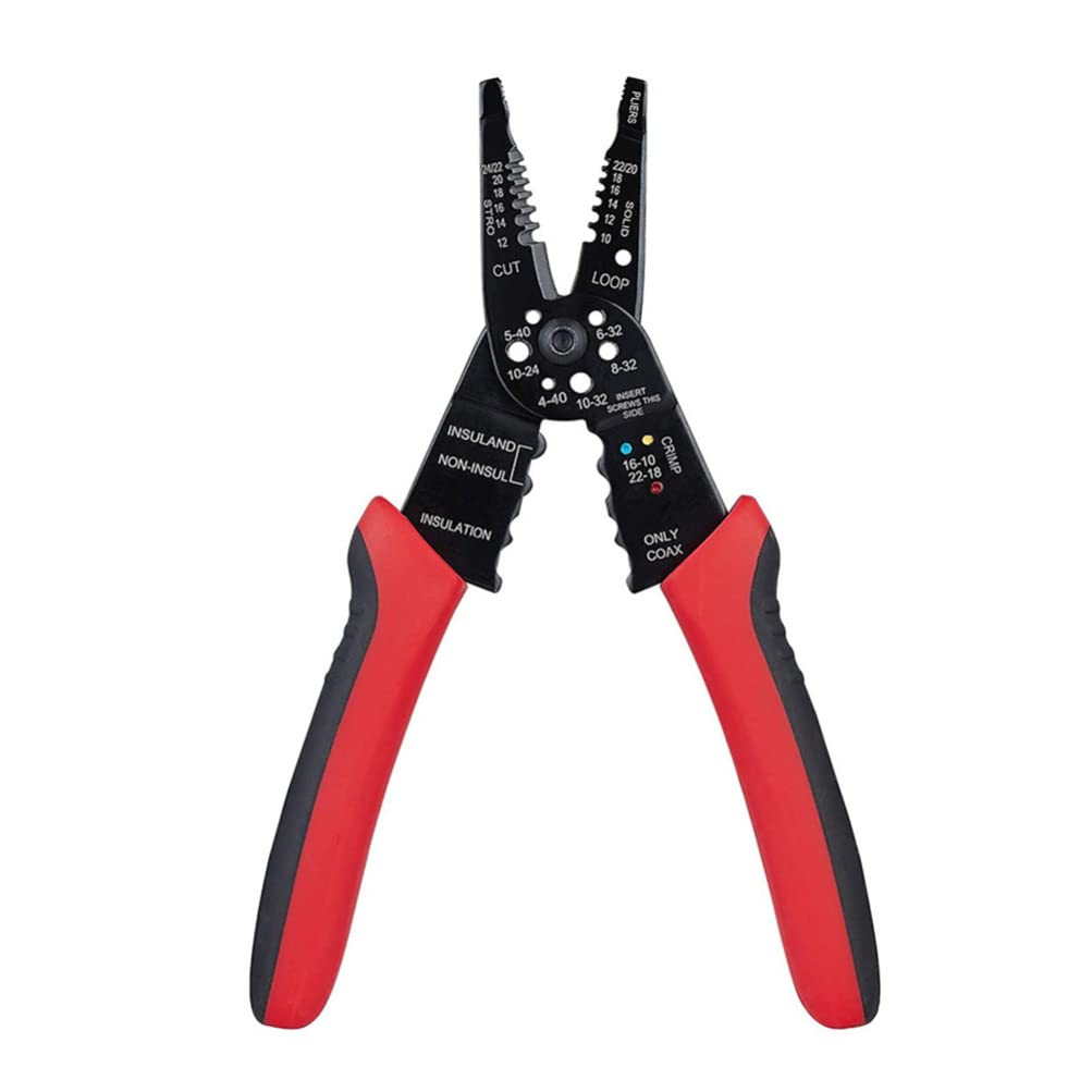 DOITOOL Professional Wire Stripper and Crimper Tool - Multi-Function Pliers with Side Cutter for Electrical Work, DIY Projects, and Cable Repair | Perfect for Electricians, Technicians, and Home Improvement