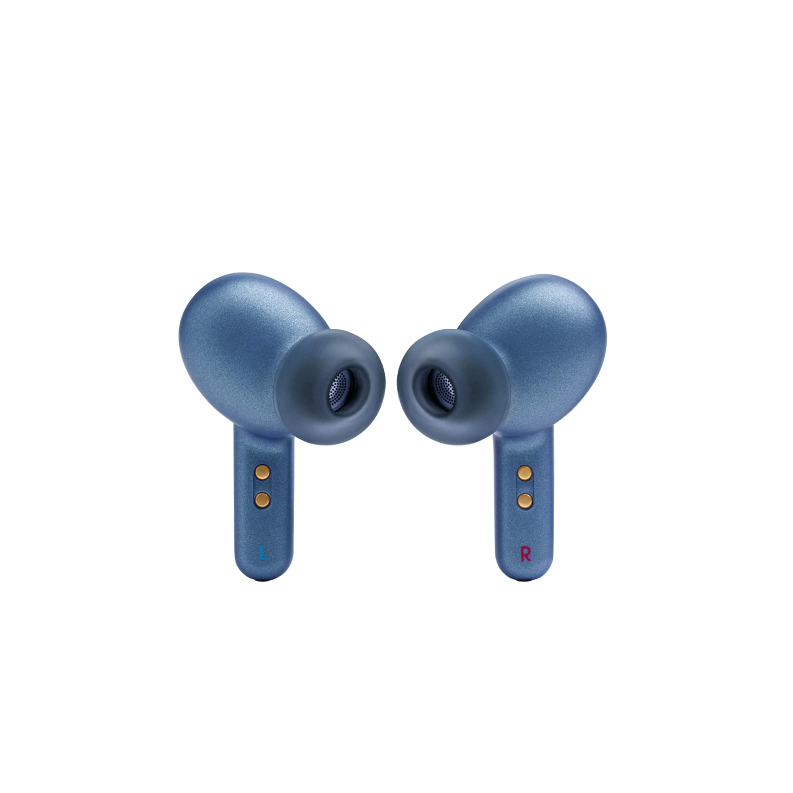 JBL Live Pro 2 TWS Wireless Bluetooth Earbuds - IPX5 Waterproof, Active Noise Cancelling, 40H Playtime, Hi-Fi Sound (Blue) - Perfect for Gym, Travel & Work from Home