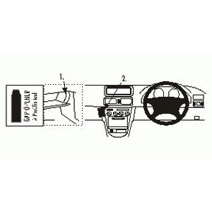 ClicOn No Holes Angled Dash Mount for Toyota Corolla 1998-2002 | Phone Holder for Car | Perfect for GPS Navigation & Hands-Free Driving