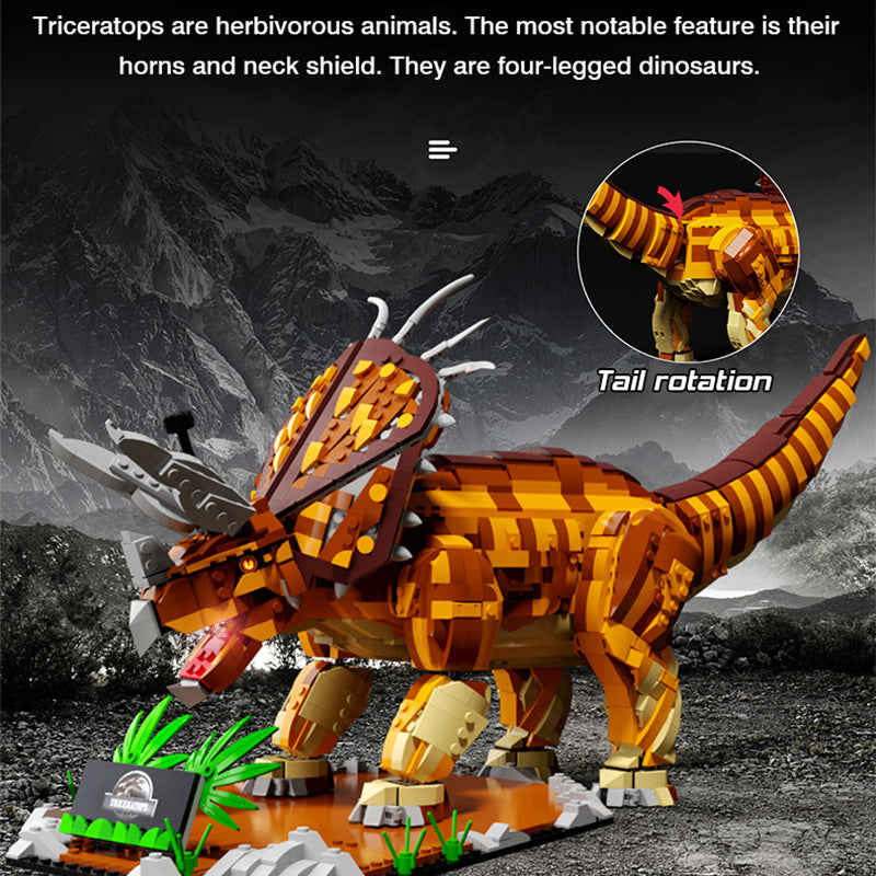 GAOMISI T2013 Realistic Triceratops Dinosaur Toy - 12