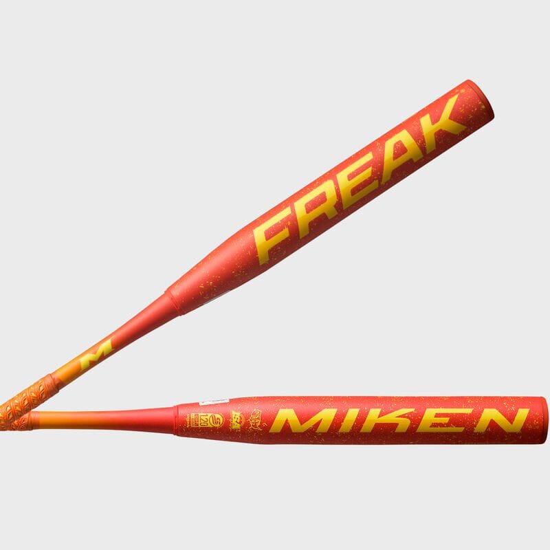 **Miken Freak USSSA Balanced 2-Piece Slowpitch Softball Bat (MSU5FRKB) - 2025 Model - Perfect for Power Hitters & League Play**    **Use Cases:** Ideal for competitive slowpitch softball leagues, home run derbies, and power hitters seeking maximum performance.