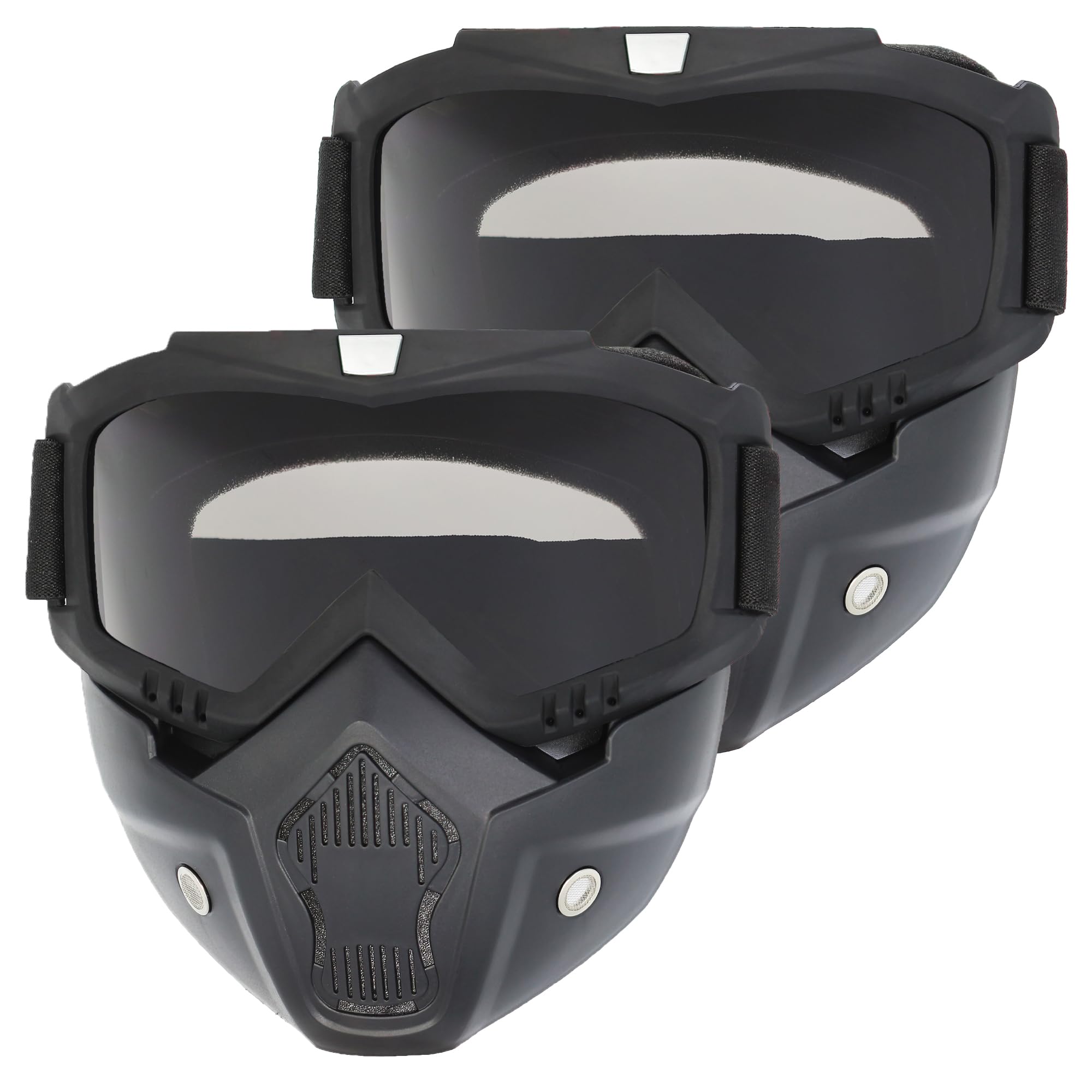 Tactical Full Face Airsoft Mask - Paintball & Motorcycle Helmet Goggles with Removable Face Shield for Men & Women - Perfect for Airsoft Games, Paintball Battles & Motorcycle Riding