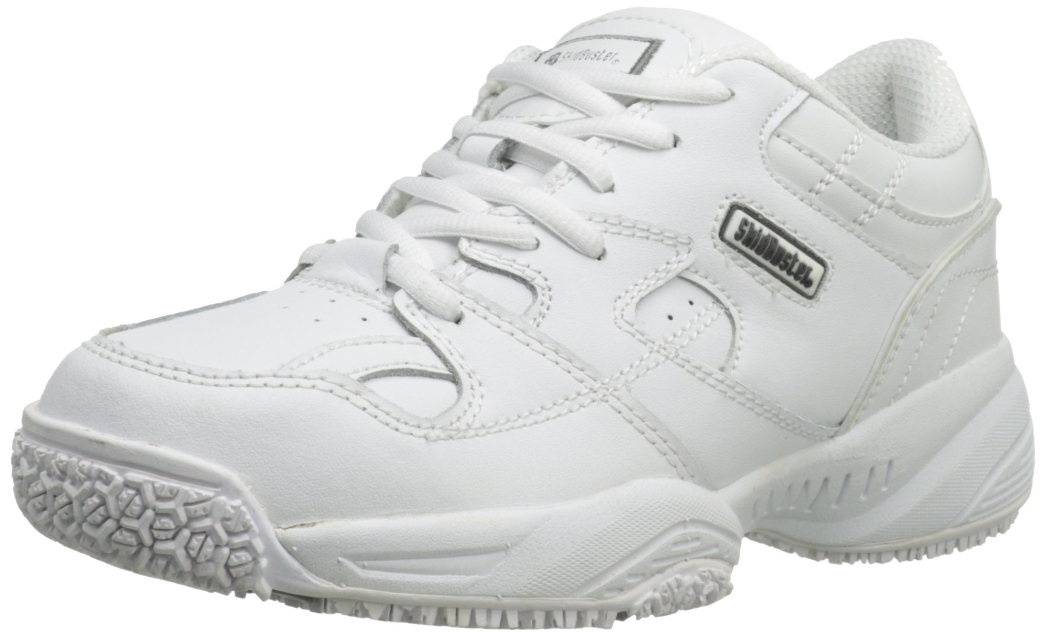 Skidbuster 5056 Women's Slip Resistant Athletic Shoes - Leather Comfort Sneakers for Work, Walking & Gym - Non-Slip Safety Shoes for Nurses, Waitresses & Healthcare Workers