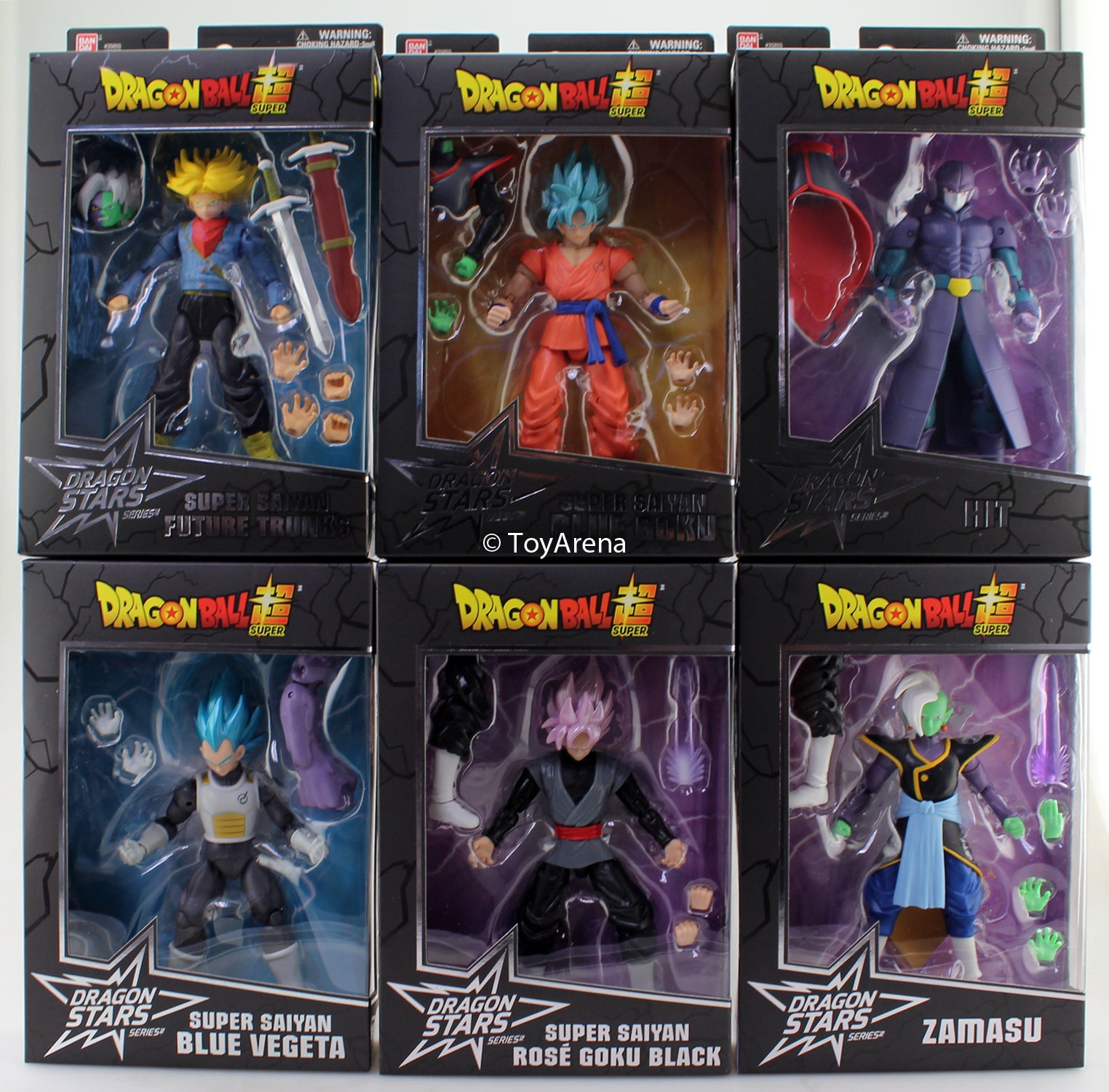 Dragon Ball Super Dragon Stars Series Wave 3 & 4 Fusion Zamasu Action Figure Set of 6 - Collectible Anime Figures for Display, Gifts & Anime Fans Collection