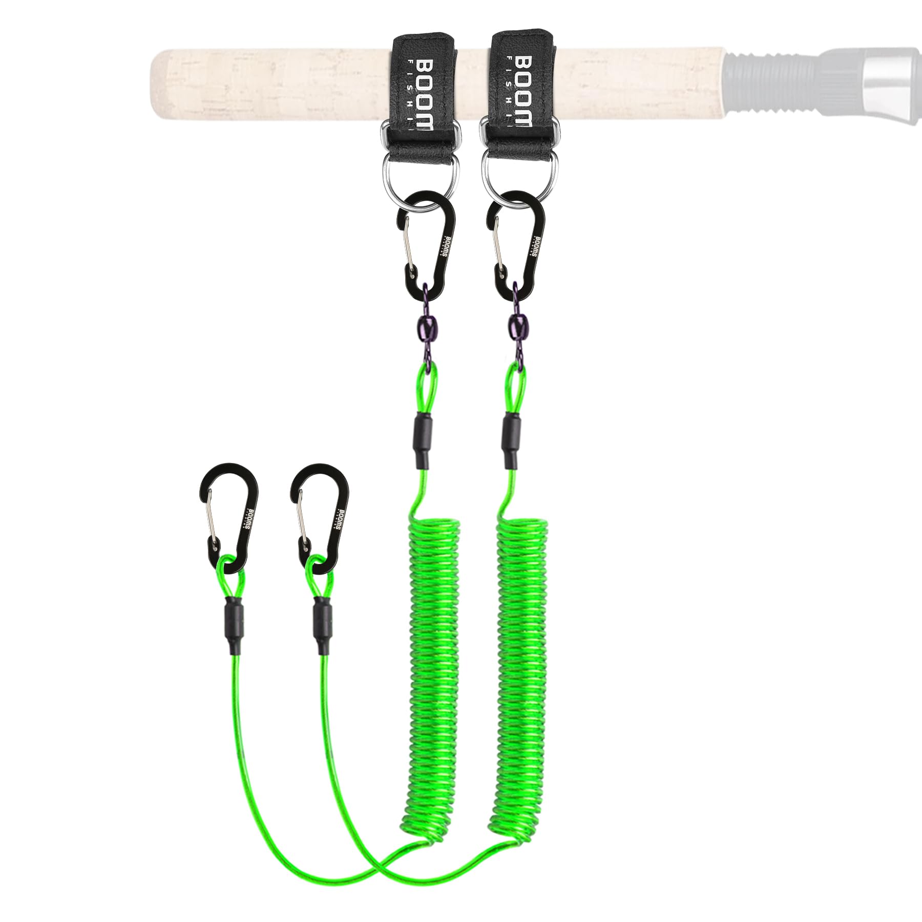 **Booms Fishing T02 Heavy Duty Fishing Pole Tether & Kayak Paddle Leash - Secure Fishing Rod Holder & Paddle Accessories for Kayak, SUP, and Boat Fishing**    *(Perfect for Kayaking, Stand-Up Paddle Boarding, and Offshore Fishing - Keep Your Gear Safe and Within Reach!)*