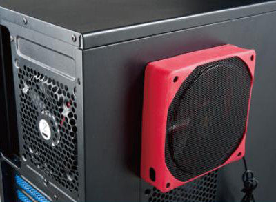 Enermax UCUR12 R 120mm x 25mm USB Rubber Cooling Fan - Red LED | Quiet PC Case Fan for Gaming, Office & Home Computer Cooling