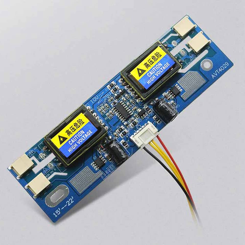 Universal CCFL Inverter for 15-22 Inch LCD Monitors - 4 Lamp High Pressure Board with 10V-29V Output - Compatible with Small Port Displays | Perfect for Monitor Repair & Backlight Replacement