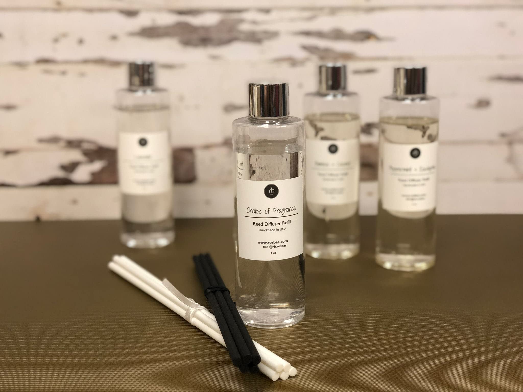 Premium Black Sea Scented Reed Diffuser Set - 6oz Fragrance Oil & 5 Black Reed Sticks | Long-Lasting Home Aromatherapy | Handmade in USA | Perfect for Living Room, Bedroom & Bathroom Decor