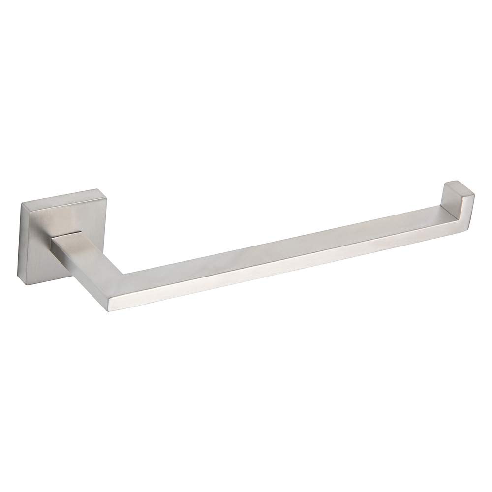 GERZWY SUS 304 Stainless Steel Hand Towel Holder - Modern Bathroom Towel Ring with Brushed Finish - Wall Mounted for Bathroom, Kitchen, or Spa - IG1806-LS