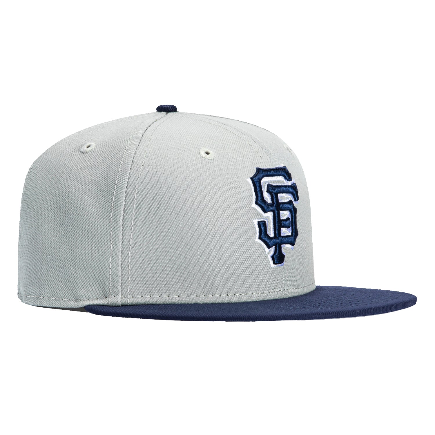 New Era 9Fifty San Francisco Giants Snapback Hat - Grey & Light Navy Baseball Cap for Men & Women - Perfect for Games, Streetwear & Sports Fan Gifts