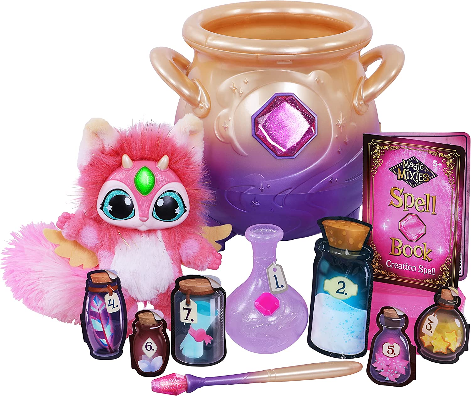 Magic Mixies Magical Misting Cauldron - Interactive Light Up Toy for Kids with Colorful Smoke Effects | Perfect for Pretend Play, Birthday Gifts & Halloween Costume Accessories