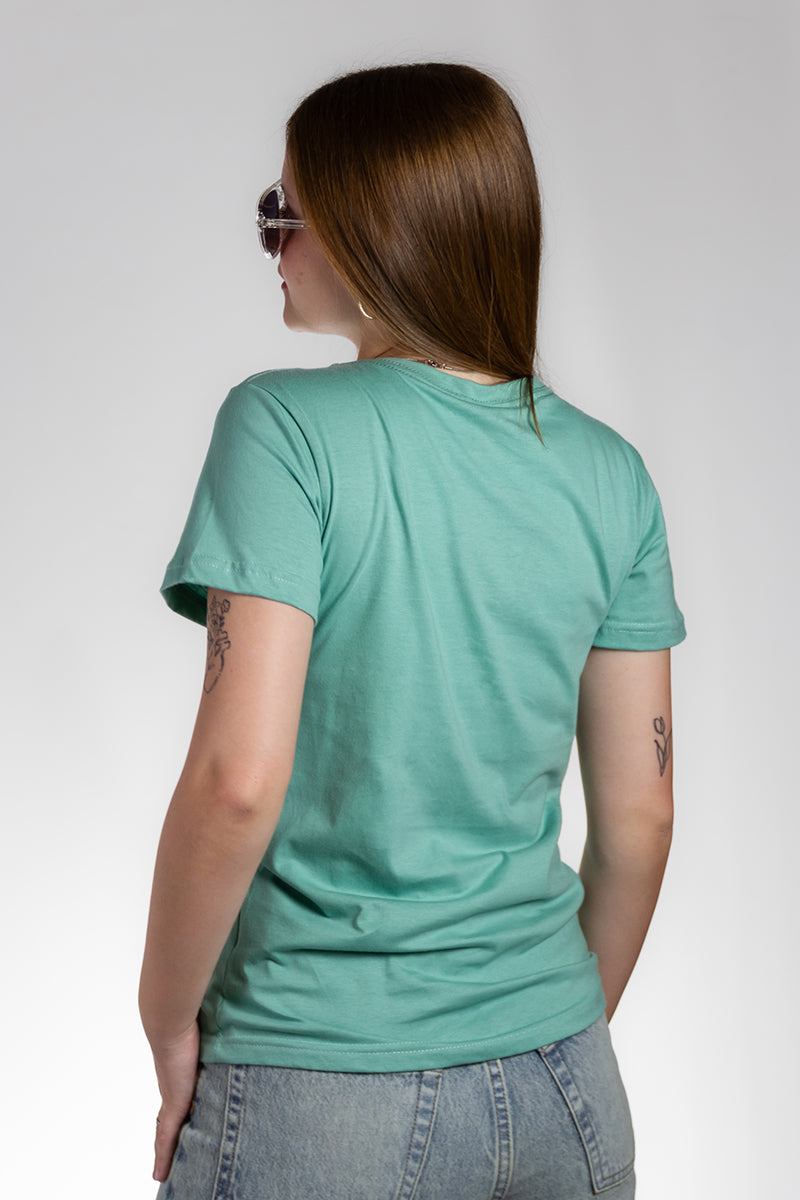 Women's Cassie Green T-Shirt (H9) - Soft & Comfortable Cotton Tee for Casual Wear, Workouts & Everyday Outfits