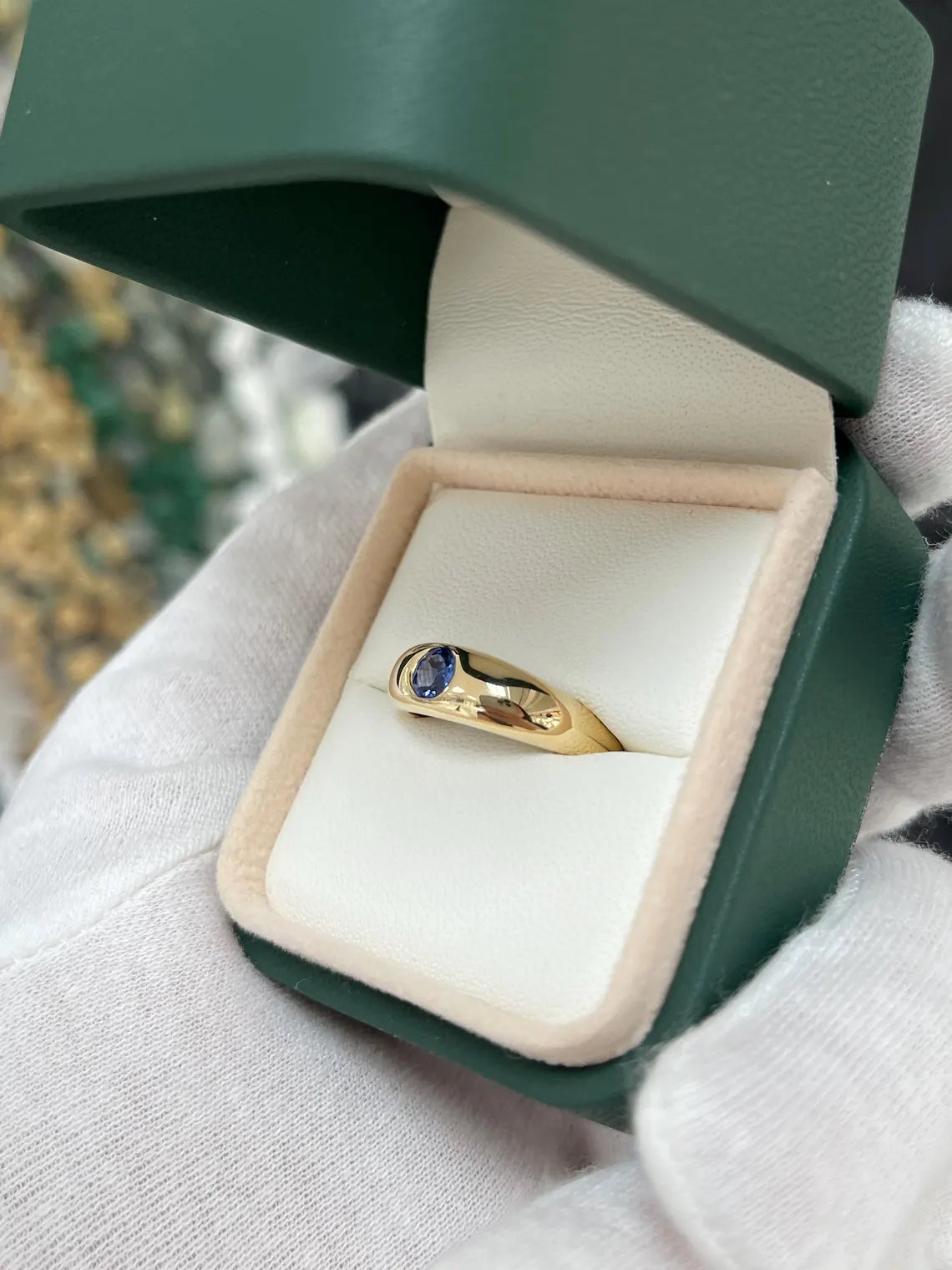 0.50 Carat Natural Round Blue Sapphire Solitaire Ring - Classic Elegant Engagement Wedding Jewelry Gift for Her - Perfect for Proposals, Anniversaries & Special Occasions