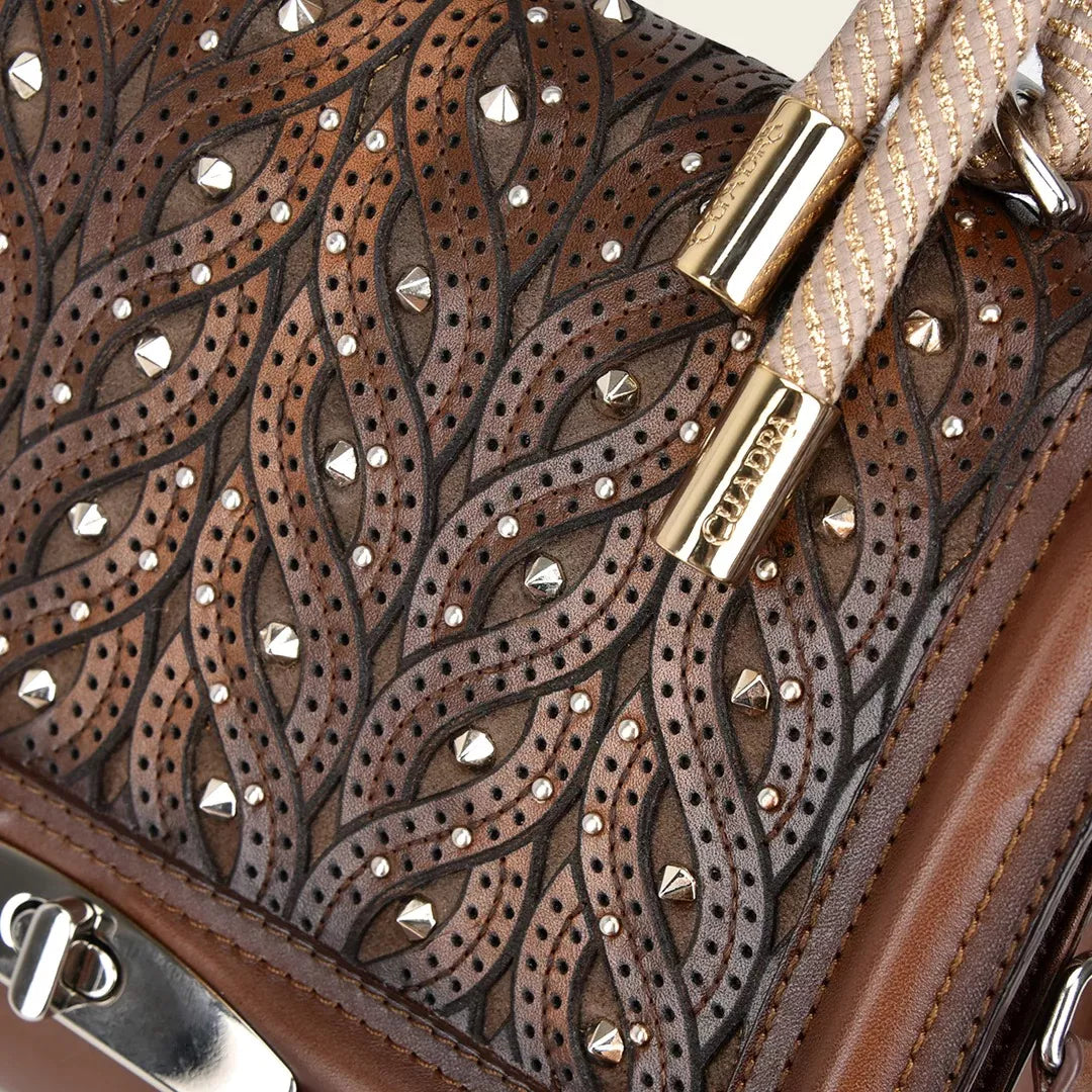 BOD99RS Genuine Cowhide Leather Handbag for Women - Stylish Honey Color Fashion Purse - Perfect for Work, Travel, and Evening Events