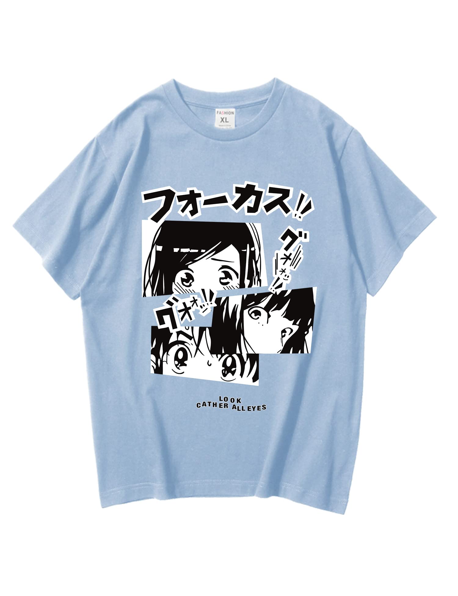 Oversized Anime Manga T-Shirts for Men & Women - Casual Loose Streetwear Tees - Perfect for Cosplay, Gifts, and Everyday Fashion