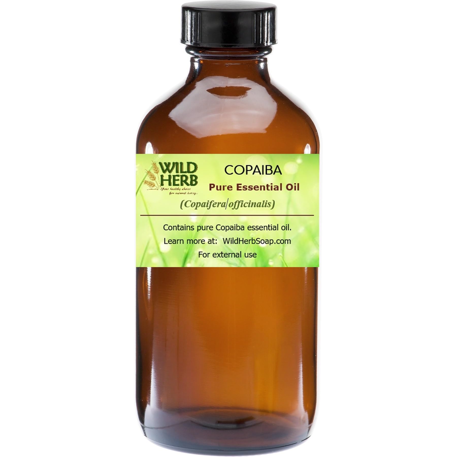 Organic Copaiba Essential Oil 16 oz - USDA & ISO 9001 Certified, Pure Therapeutic Grade for Aromatherapy, Massage & Pain Relief