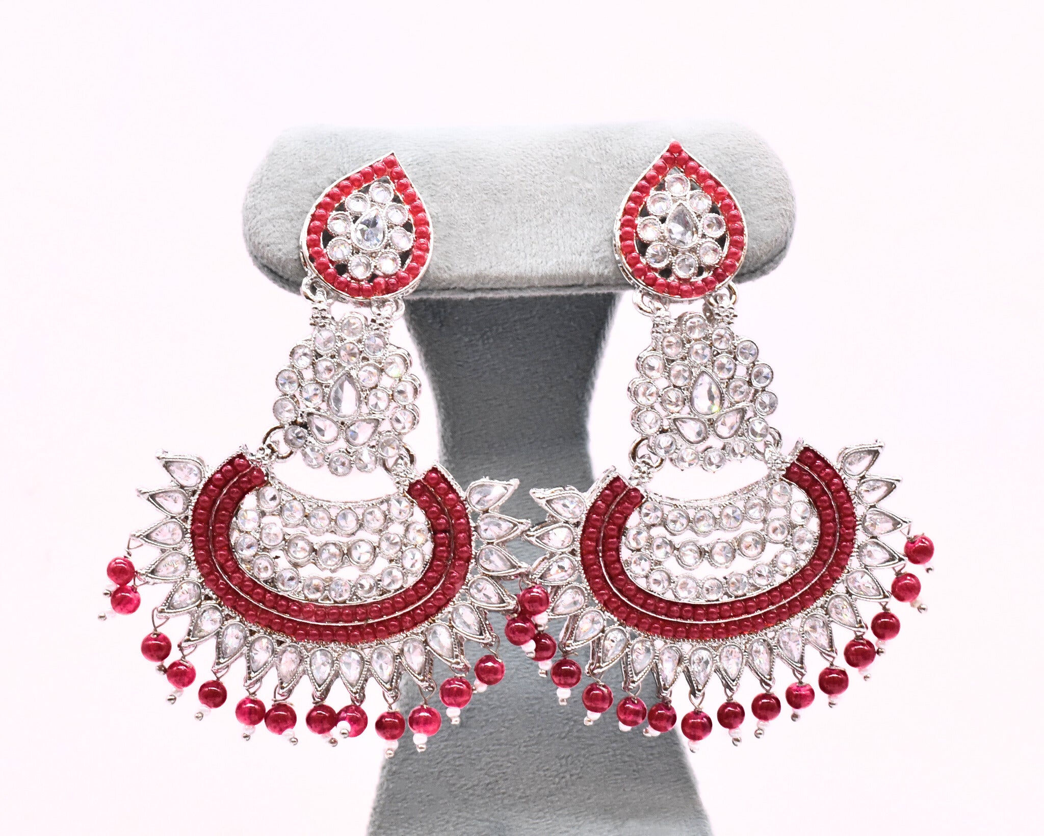 Exquisite Jasmine Polki Earrings – Handcrafted Indian Jewelry for Women | Perfect for Weddings, Parties & Special Occasions