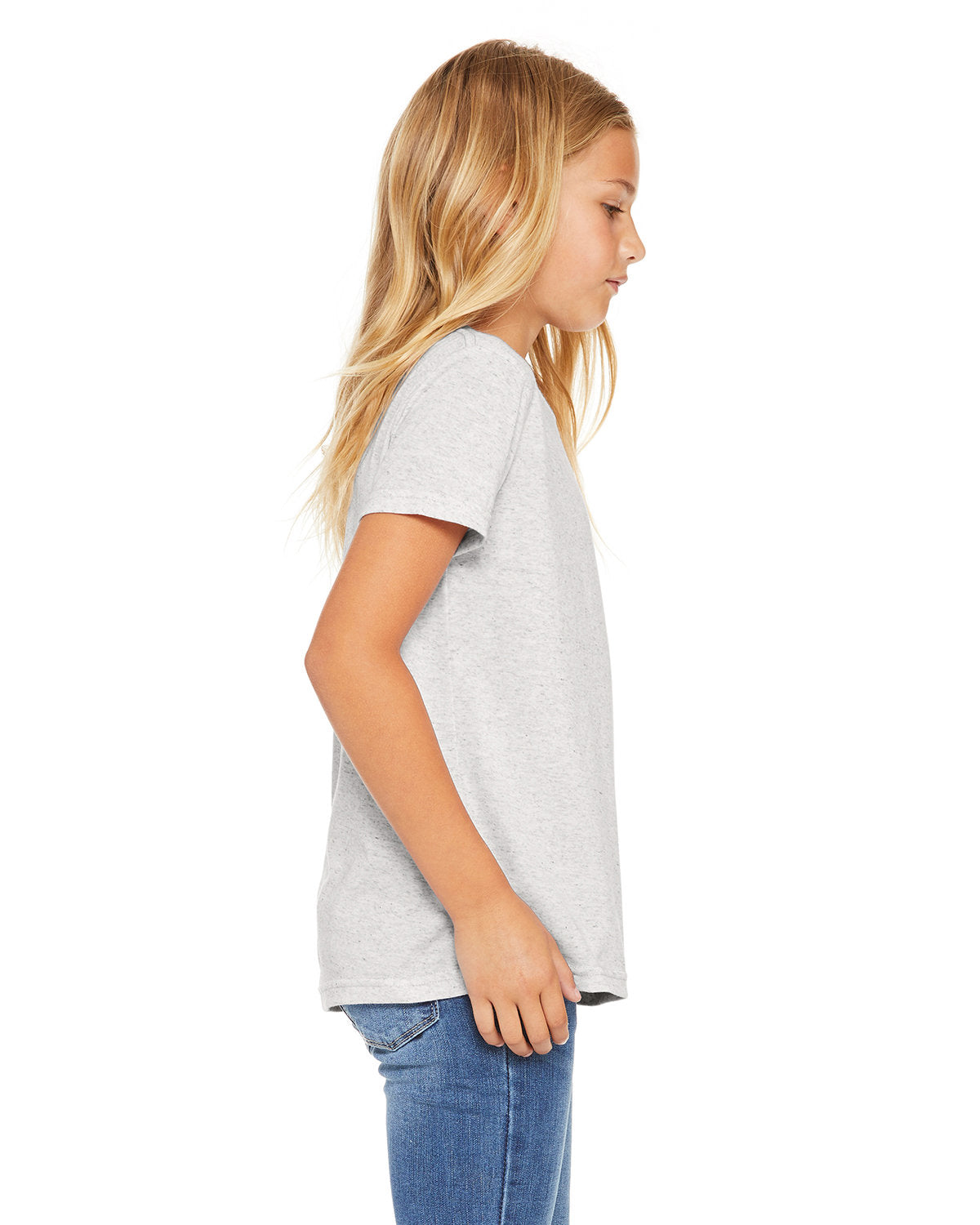 Bella + Canvas 3413Y Youth Tri-Blend Short Sleeve T-Shirt - Soft & Comfortable Kids Tee for Everyday Wear, School & Play