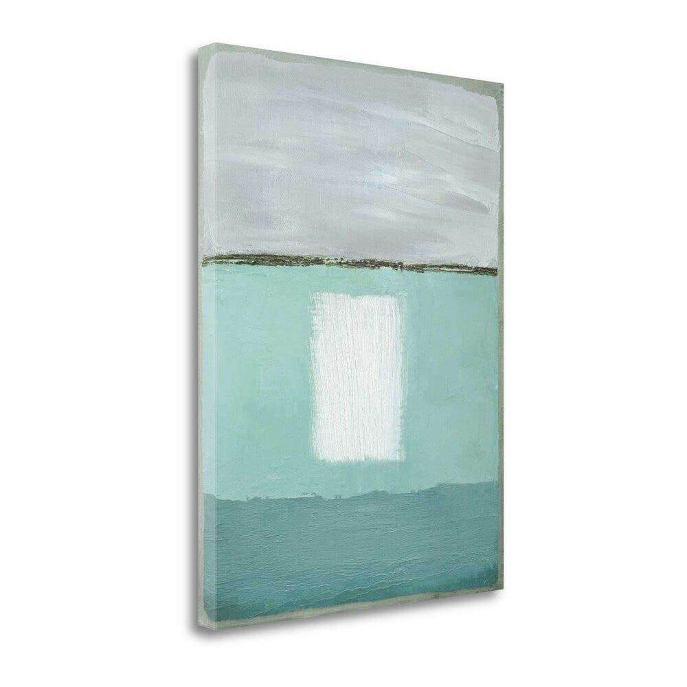 Azure Blue II By Caroline Gold - Premium Fine Art Giclee Print on Gallery Wrap Canvas, Ready to Hang Wall Art - Perfect for Living Room, Bedroom & Office Decor