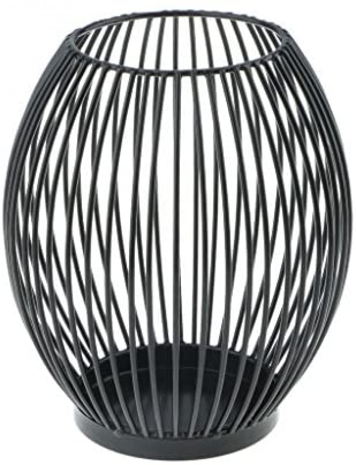 Metal Wire Tealight Holder - Oval Basket Candle Stand for Home Decor, Wedding, Party & Table Centerpiece - Rustic Decorative Candle Stick