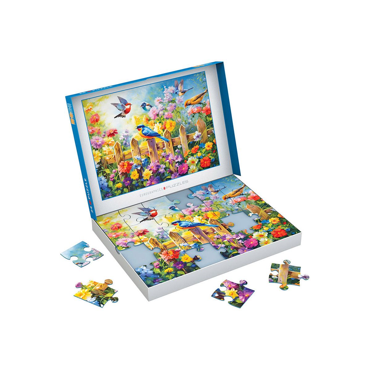 Connecting Pieces Tray Puzzle Pz24 - 24-Piece Wooden Jigsaw Puzzle for Kids, Educational Learning Toys for Toddlers | Perfect for Classroom, Home Play & Cognitive Development